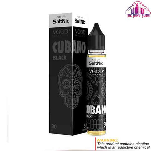 Vgod Cubano Black Salt Nic - 30ml