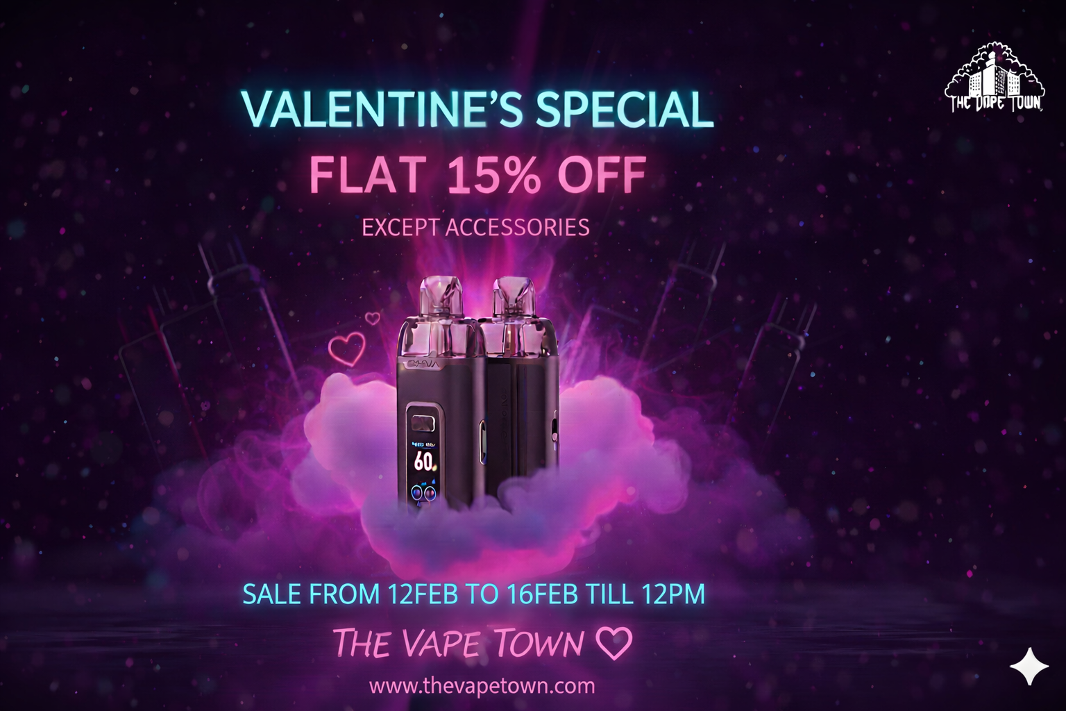 Buy Premium Vapes in Pakistan Valentine Day Sale 15% Off