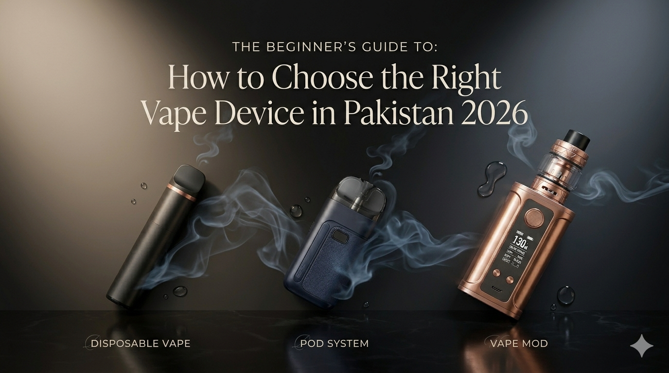 How to Choose the Right Vape Device in Pakistan 2026: A Beginner’s Guide