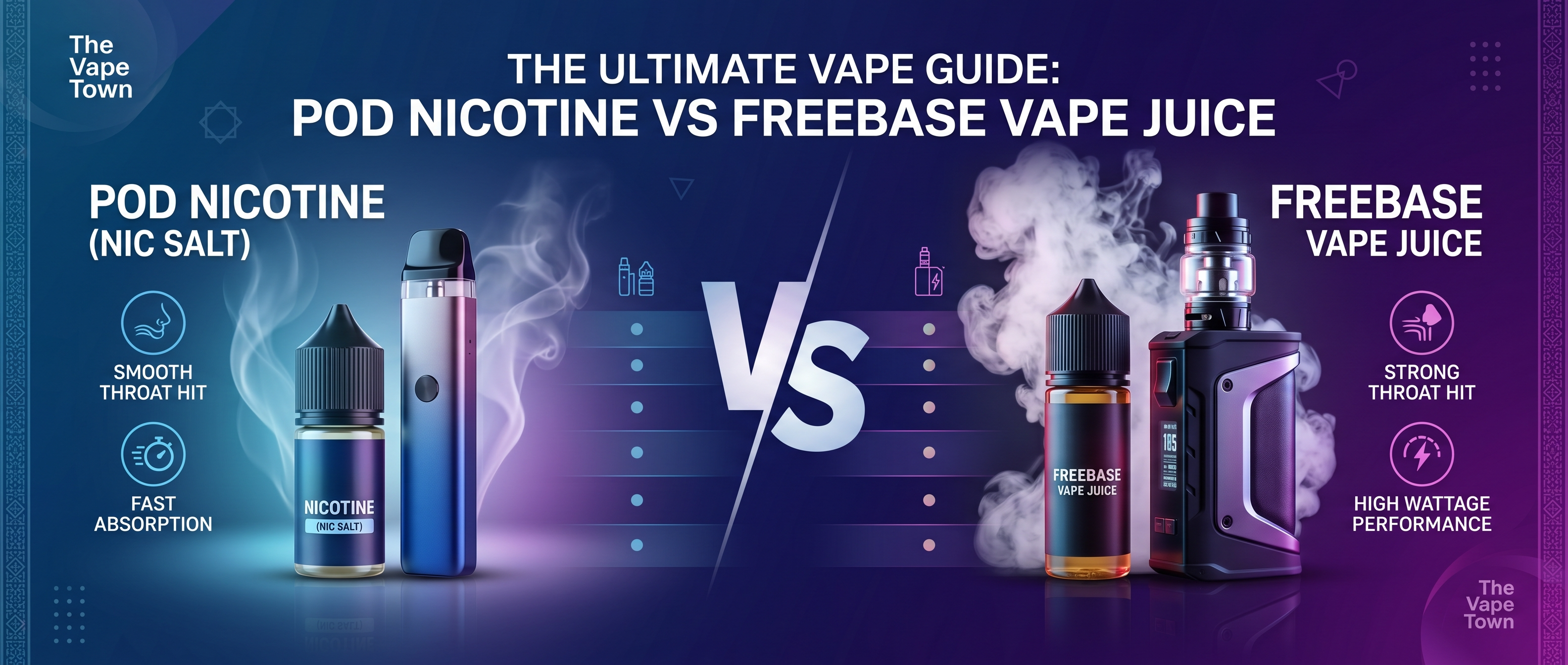 Pod Nicotine vs Freebase Vape Juice Explained for Pakistani Vapers