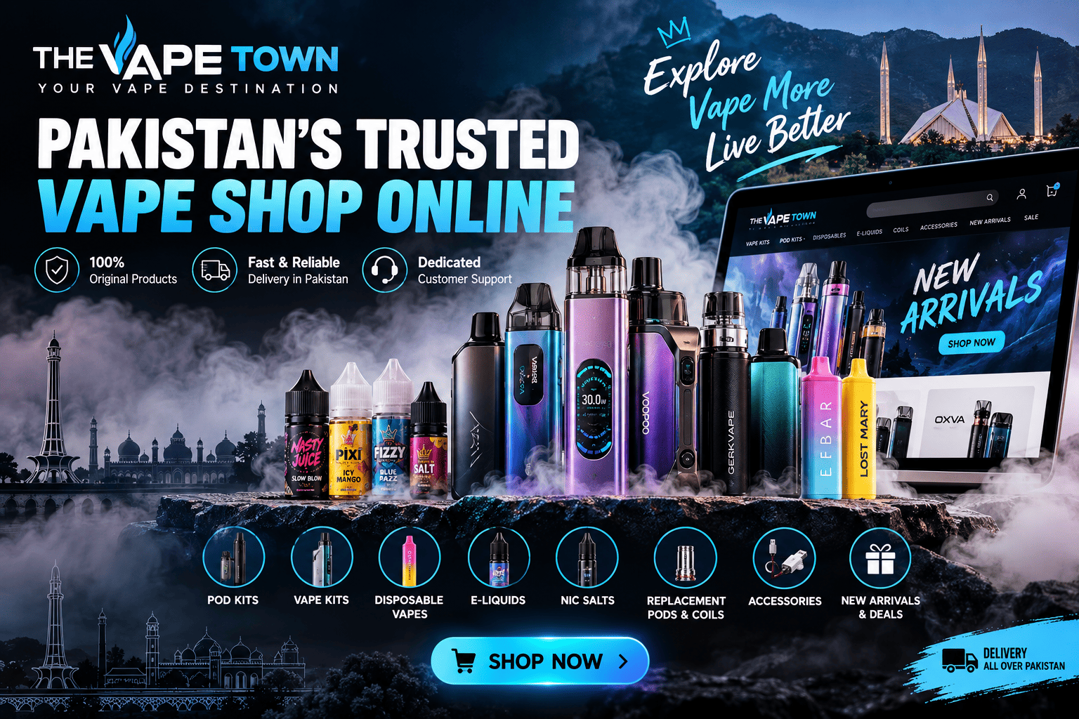 Looking for the Best Vape Shop in Pakistan? Welcome to The Vape Town