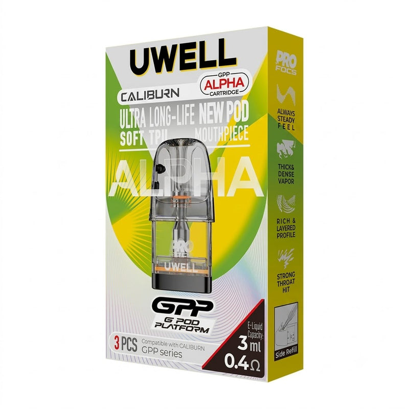 UWELL CALIBURN GPP ALPHA POD CARTRIDGE 3ML