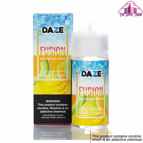 7 Daze Fusion Banana Cantaloupe Honeydew Iced - 100ml