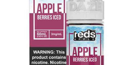 7 Daze Reds Apple Berries Iced 0/3/6mg Free Base - 60ml