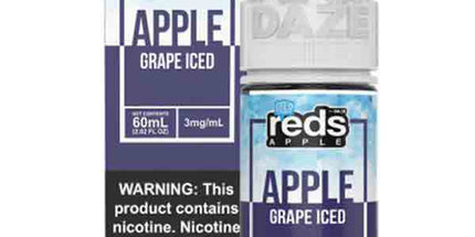 7 Daze Reds Apple Grape Fruit Iced 0/3/6mg E-Juice - 60ml