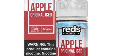 7 Daze Reds Apple Original Iced 0/3/6mg Salts - 60ml E-Juice