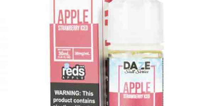 7 Daze Reds Apple Strawberry Iced 30/50mg Salt - 30ml E-Juice