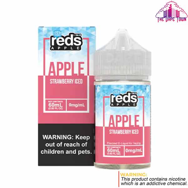 7 Daze Red's Apple Strawberry Iced E-juice - 60ml