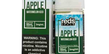 7 Daze Reds Apple Watermelon Iced 3/6mg Free Base - 60mL