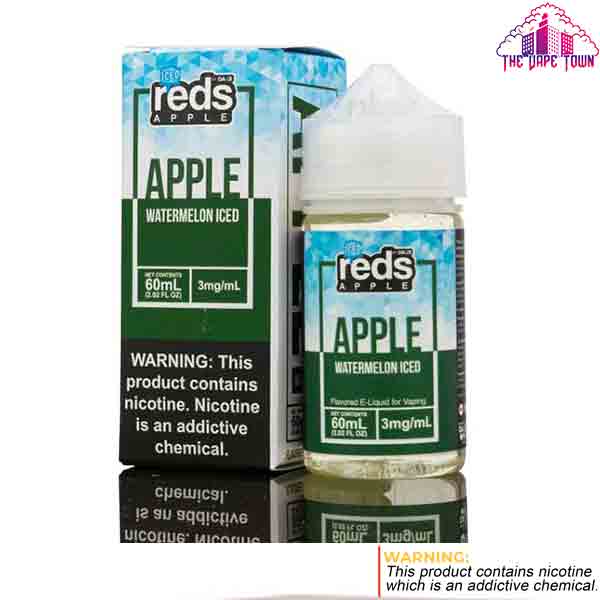 7 Daze Reds Apple Watermelon Iced 3/6mg Free Base - 60mL