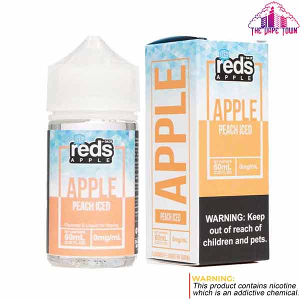 7 Daze Red's Peach Iced E-juice Freebase - 60ml