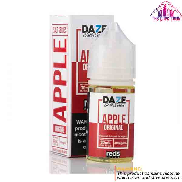 7 Daze Reds Salt Apple Original Iced 30/50mg - 30ml E-Juice