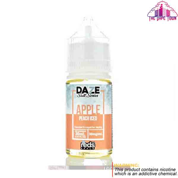 7 Daze Reds Salt Apple Peach Iced 30/50mg - 30ml E-Juice