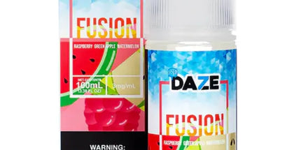 7 Daze Fusion Raspberry Green Apple Watermelon Iced - 100ml