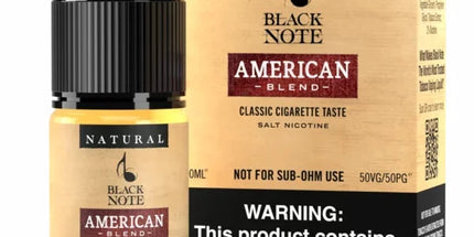 BLACK NOTE SALT AMERICAN BLEND 30ML The Vape Town BLACK NOTE SALT AMERICAN BLEND 30ML The Vape Town