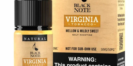 Black Note Vape Juice BLACK NOTE SALT VIRGINIA 30ML The Vape Town Black Note E-Liquid Black Note Vape Juice BLACK NOTE SALT VIRGINIA 30ML The Vape Town Black Note E-Liquid