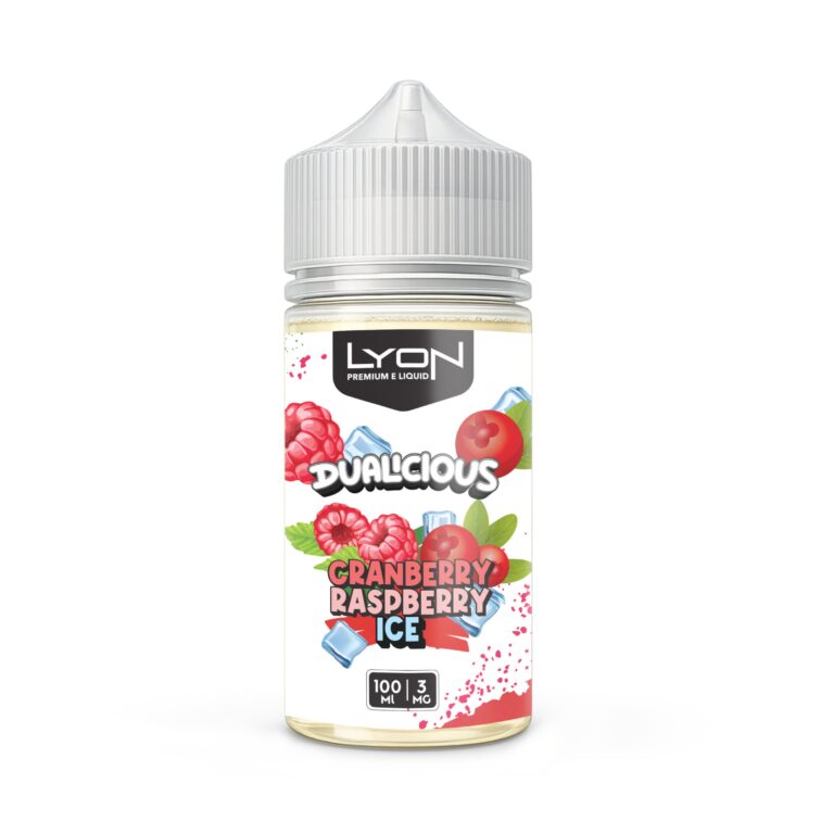 LYON Dualicious E-Liquid – Cranberry Raspberry Ice 100ml (3mg)