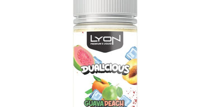 LYON Dualicious E-Liquid – Guava Peach Ice 100ml (3mg)