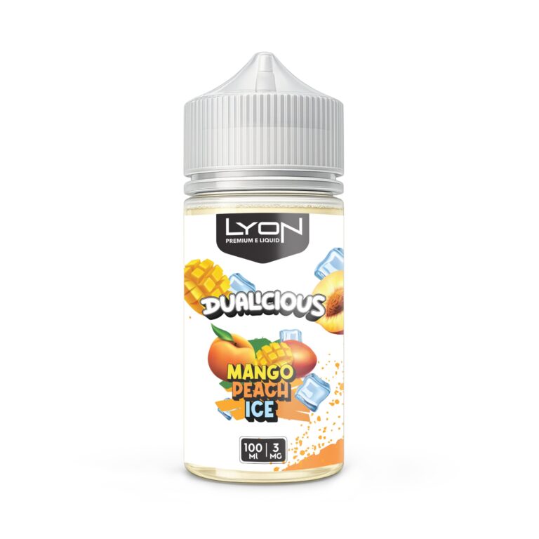 LYON Dualicious E-Liquid – Mango Peach Ice 100ml (3mg)