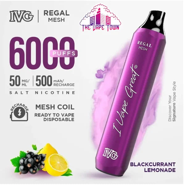 DISPOSABLE IVG REGAL 6000 PUFFS