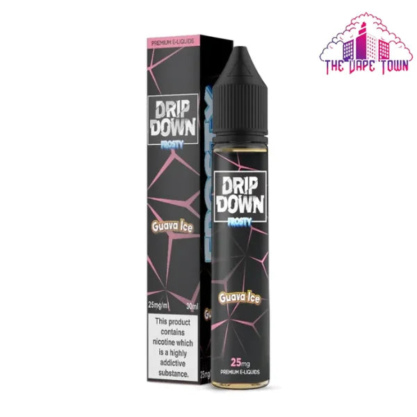 DRIP DOWN FROSTY NIC SALT – GUAVA ICE 30ML (25MG/50MG)