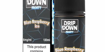 Drip Down E Liquids – Frosty Blue Raspberry Ice 100ml (3mg)