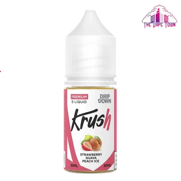 Drip Down Strawberry Guava Peach Ice By Krush Series – 30ml