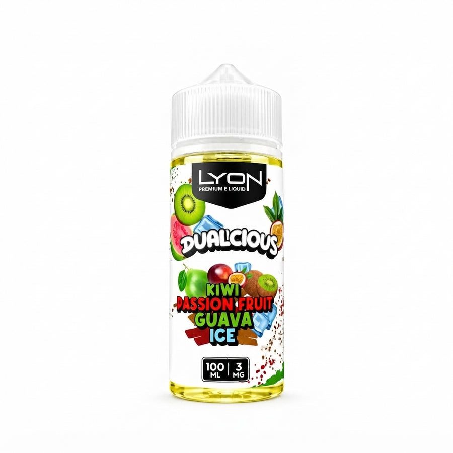 Kiwi Passion Fruit Guava Ice Lyon Dualicious E-Liquid
