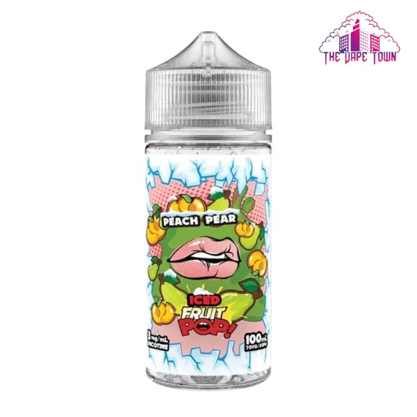 peach pear vape juice ICED PEAR PEACH POP FRUIT 100ML – The Vape Town