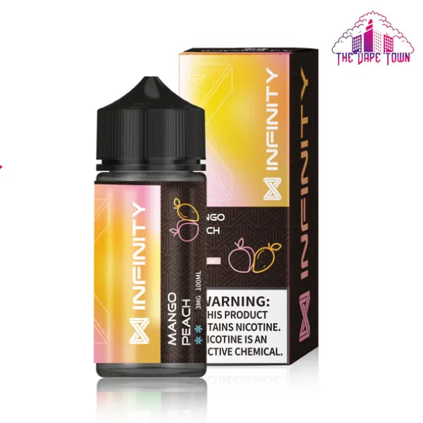 INFINITY MANGO PEACH ICE FREEBASE - 100ML The Vape Town INFINITY MANGO PEACH ICE FREEBASE - 100ML The Vape Town