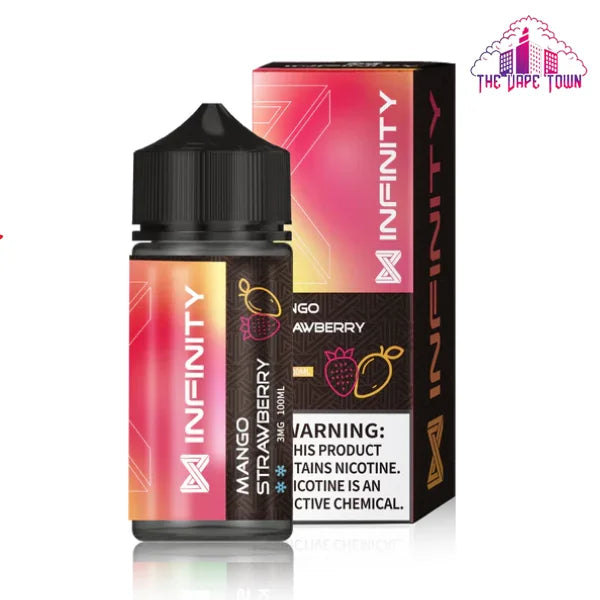 INFINITY MANGO STRAWBERRY ICE FREEBASE - 100ML The Vape Town INFINITY MANGO STRAWBERRY ICE FREEBASE - 100ML The Vape Town