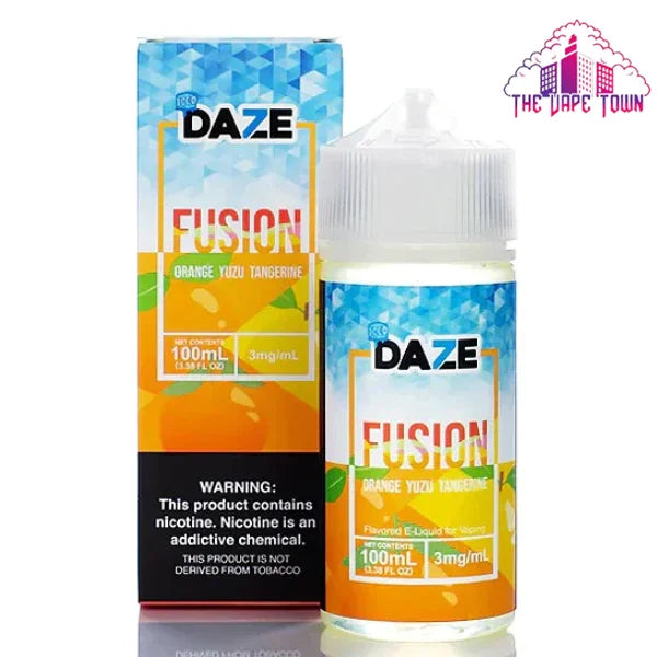 7 Daze Fusion Iced Orange Yuzu Tangerine - 100ml