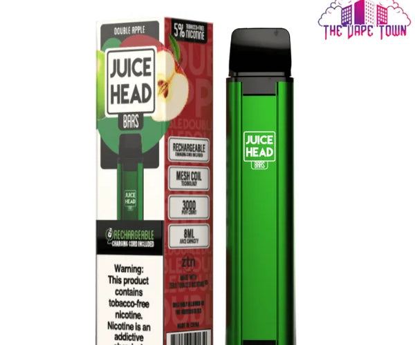 Juice Head Bars Double Apple 3000 Puff – The Vape Town