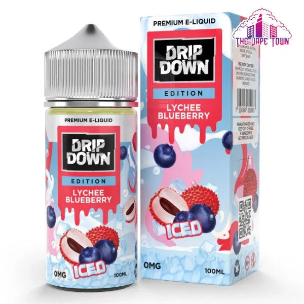 DRIP DOWN EDITION LYCHEE BLUEBERRY ICE - 100ML