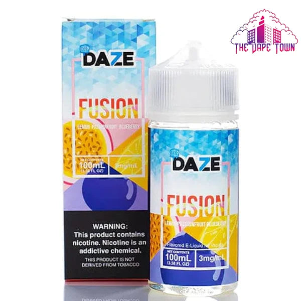 7 Daze Fusion Lemon Passion Fruit Blueberry Iced - 100ml
