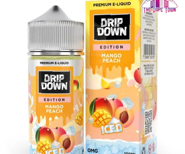 mango peach vape juice DRIP DOWN EDITION MANGO PEACH ICE
