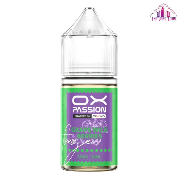 Buy OX Passion Freeze Grape Wild Berries 30ml Nic Salt The Vape Town Buy OX Passion Freeze Grape Wild Berries 30ml Nic Salt The Vape Town