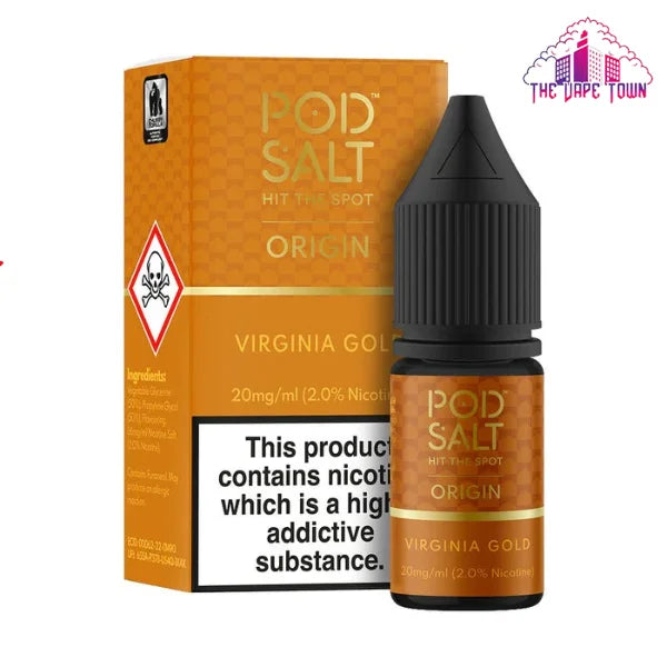 POD SALT ORIGIN VIRGINIA GOLD SALTNIC - 10ML