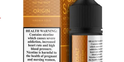 POD SALT ORIGIN VIRGINIA GOLD SALTNIC - 30ML