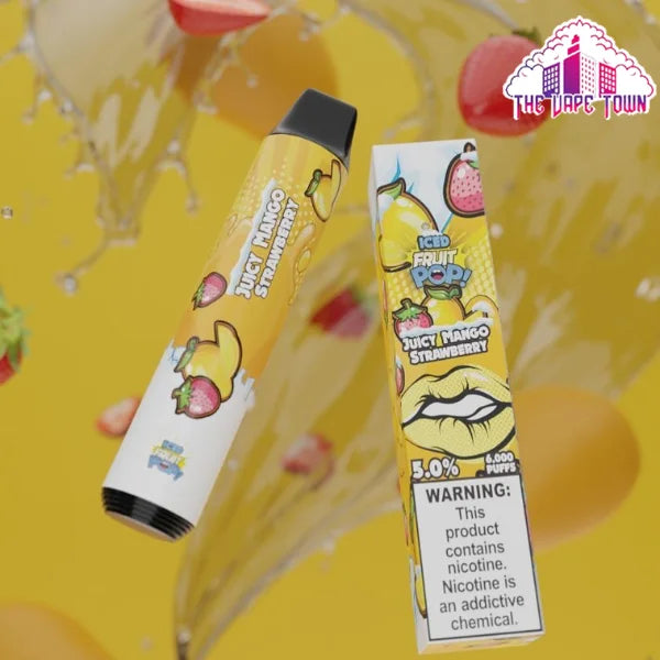 POP DISPOSABLE MANGO STRAWBERRY 6000 PUFFS 5%