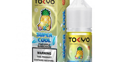 Tokyo Super Cool Pineapple Bubblegum Salt Nicotine E-Liquid 30ml