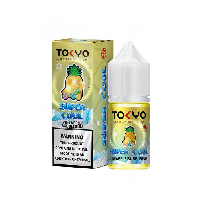 Tokyo Super Cool Pineapple Bubblegum Salt Nicotine E-Liquid 30ml