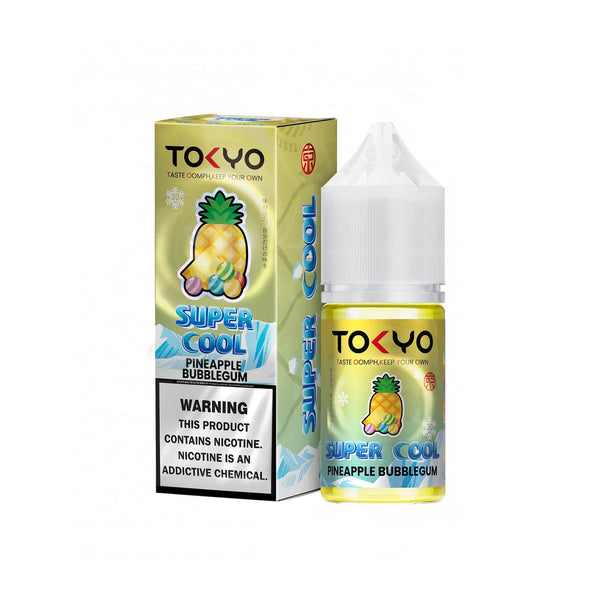 Tokyo Super Cool Pineapple Bubblegum Salt Nicotine E-Liquid 30ml