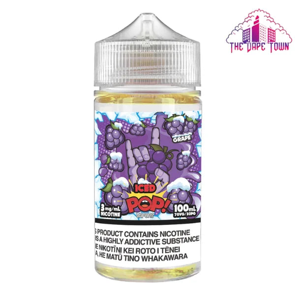 Iced Vape Juice Peach Ice from Bar Juice Nic Salt E-liquid 10ml Pop Vapors Grape Iced E-liquid | 100ml The Vape Town Iced Vape Juice Peach Ice from Bar Juice Nic Salt E-liquid 10ml Pop Vapors Grape Iced E-liquid | 100ml The Vape Town