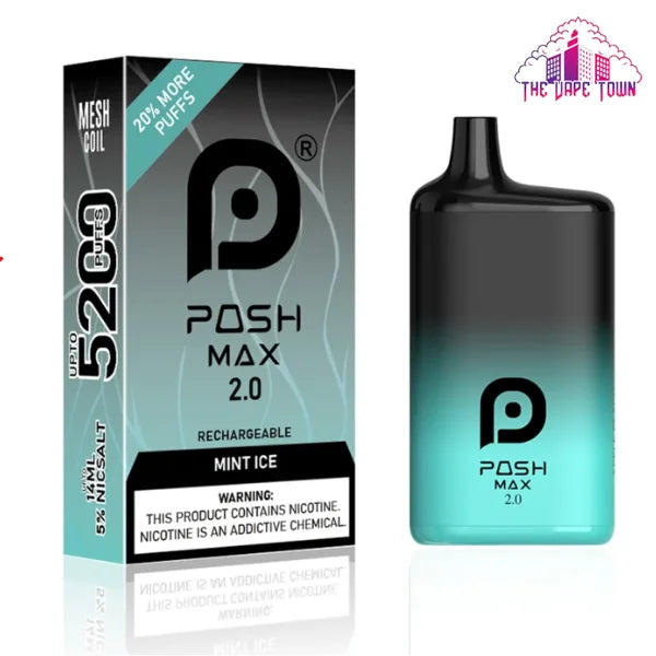 Posh Max 2.0 - Mint Ice 5200 Puffs