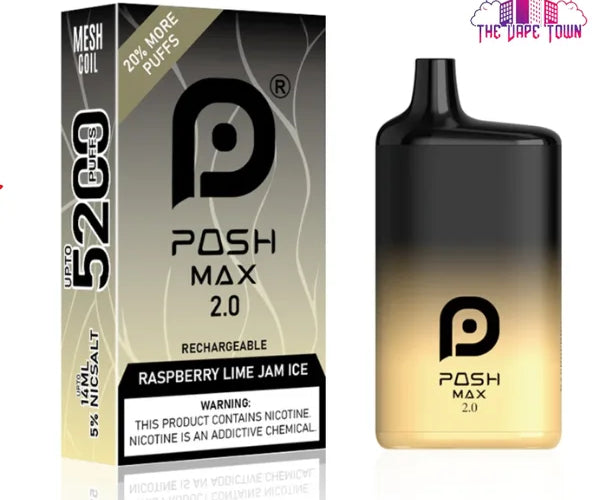 posh 2.0 vape Max single Color:Banana Taffy FREEZE Foger Vape Refills —