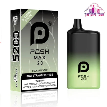 Posh Max 2.0 - Strawberry Kiwi Ice 5200 Puffs