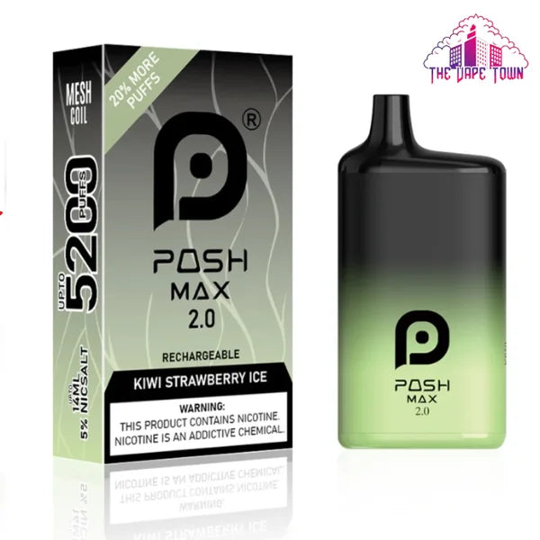 Posh Max 2.0 - Strawberry Kiwi Ice 5200 Puffs