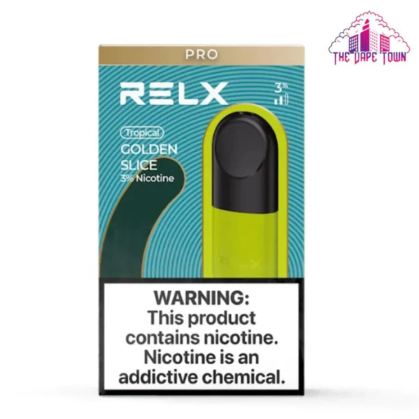 RELX Pod Pro – Golden Slice (Mango ICE) – 3% Nicotine
