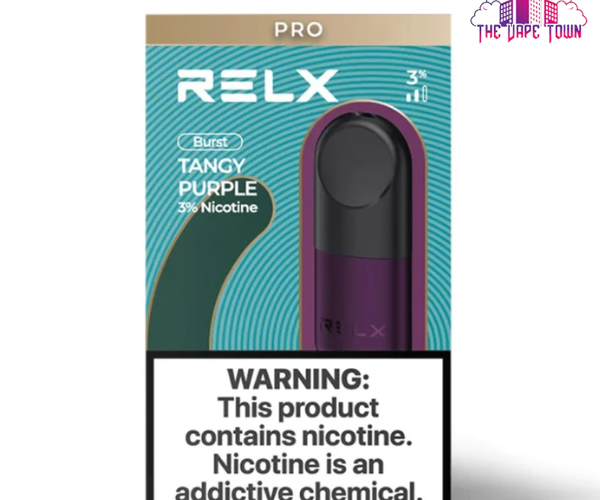 RELX Pod Pro Tangy Purple (Grape ICE) 3% Nicotine The Vape Town RELX Pod Pro Tangy Purple (Grape ICE) 3% Nicotine The Vape Town